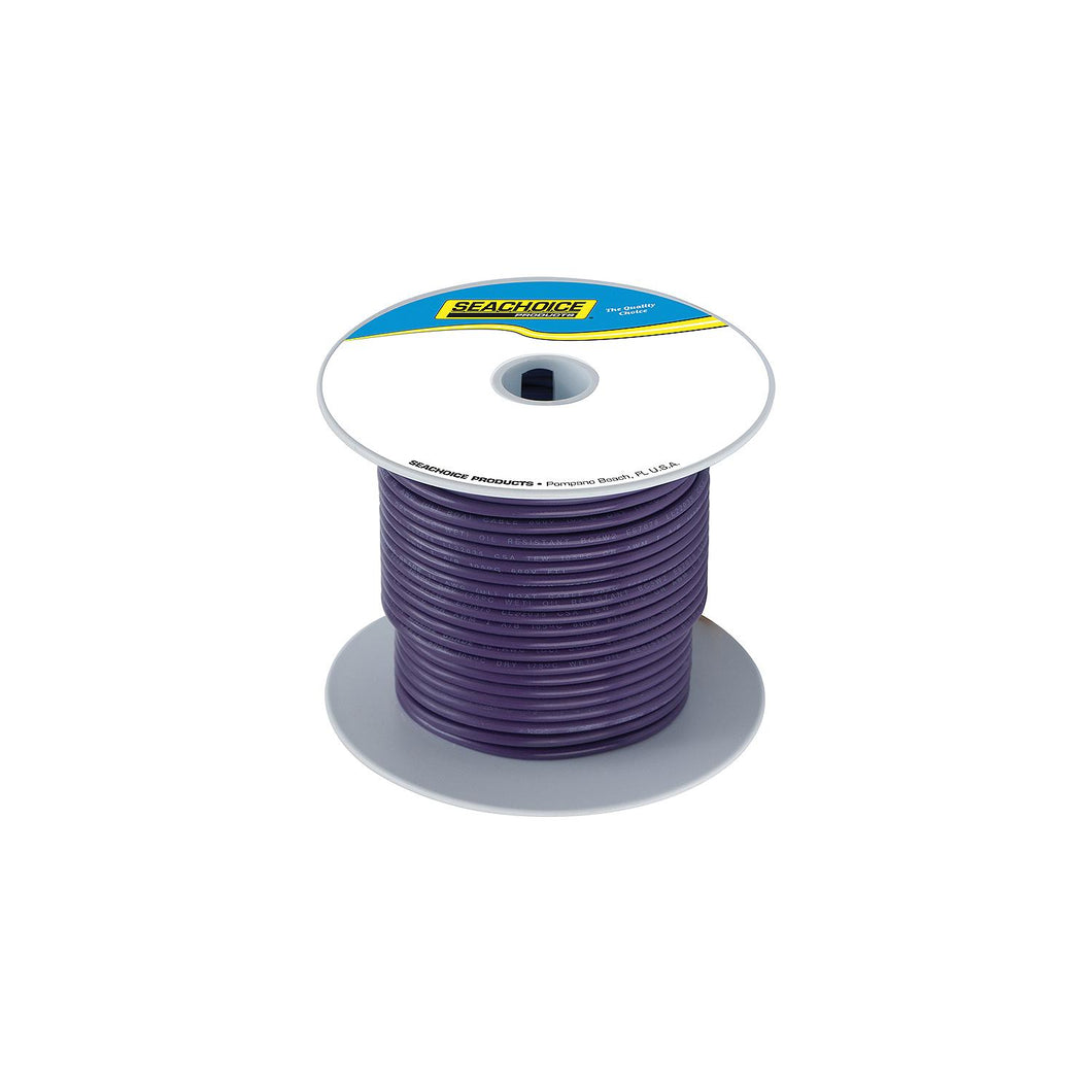 Seachoice 63117 Tinned Copper Marine Wire, 14 AWG, Purple, 100' -Modern Boat Sales & Service