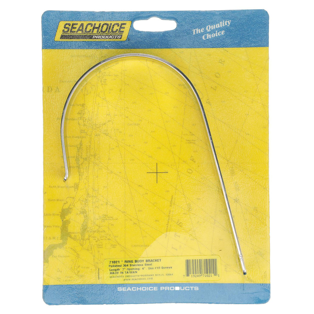 Seachoice Ring Buoy Bracket, Polished 304 Stainless Steel, 4 in. Opening Default Title -Modern Boat Sales & Service