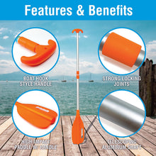 Seachoice Emergency Multi-Purpose Telescoping Boat Hook and Paddle, Orange, 26-72 In. -Modern Boat Sales & Service