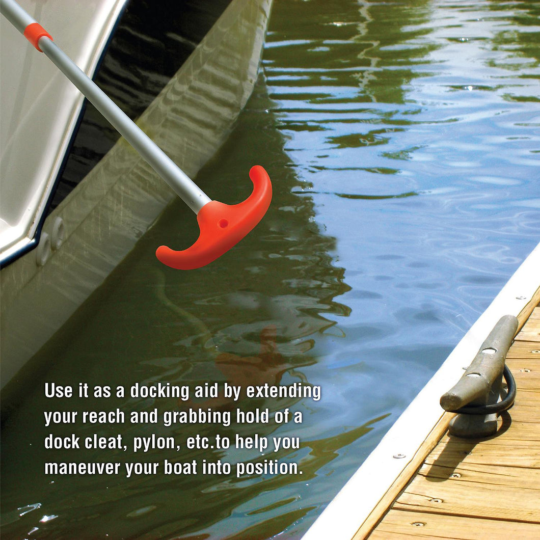 Seachoice Emergency Multi-Purpose Telescoping Boat Hook and Paddle, Orange, 26-72 In. Default Title -Modern Boat Sales & Service