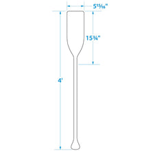 Seachoice 71143 4 Ft. Wood Paddle, New Zealand Pine Construction, 15-3/4 In. X 5-7/8 In. Blade, Wide Top Hand Grip, Clear Finish Default Title -Modern Boat Sales & Service