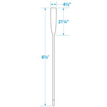 Seachoice 71156 6.5 Ft. Wood Oar, New Zealand Pine Construction, 21-1/4 In. X 4-5/16 In. Blade, Comfort Grip, Clear Finish -Modern Boat Sales & Service