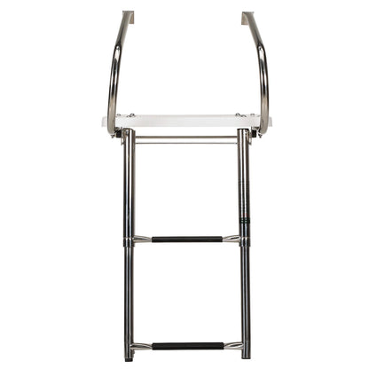 Seachoice 71181 Deluxe Universal Swim Platform w/ Side Mount Telescoping Ladder, 2 Step Ladder, 300 Lb. Capacity Default Title -Modern Boat Sales & Service
