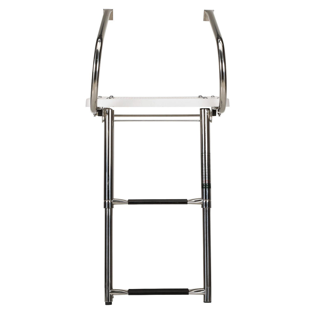 Seachoice 71181 Deluxe Universal Swim Platform w/ Side Mount Telescoping Ladder, 2 Step Ladder, 300 Lb. Capacity Default Title -Modern Boat Sales & Service