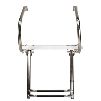 Seachoice Universal Swim Platform w/ Telescoping Ladder, Stainless Steel Tubing, 2 Step, 300 Lb. Capacity Default Title -Modern Boat Sales & Service