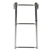 Seachoice Telescoping Transom Mount Ladder, Stainless Steel, 3 Steps, 300 Lb. Capacity Default Title -Modern Boat Sales & Service