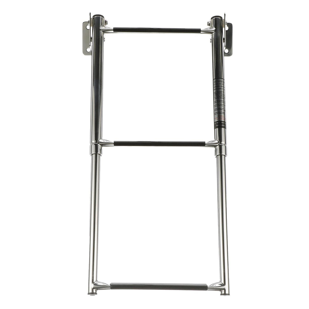 Seachoice Telescoping Transom Mount Ladder, Stainless Steel, 3 Steps, 300 Lb. Capacity Default Title -Modern Boat Sales & Service