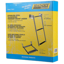 Seachoice Telescoping Transom Mount Ladder, Stainless Steel, 3 Steps, 300 Lb. Capacity -Modern Boat Sales & Service