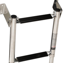Seachoice Telescoping Transom Mount Ladder, Stainless Steel, 4 Steps, 300 Lb. Capacity Default Title -Modern Boat Sales & Service