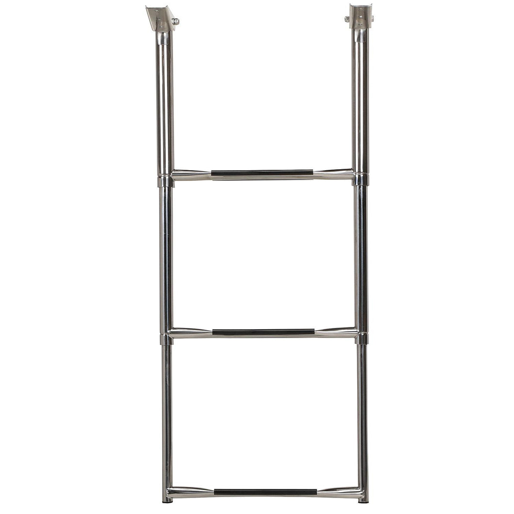 Seachoice 71301 Top Mount Telescoping Ladder for Universal Swim Platform, Stainless Steel Tubing, 3 Step, Ladder Only Default Title -Modern Boat Sales & Service