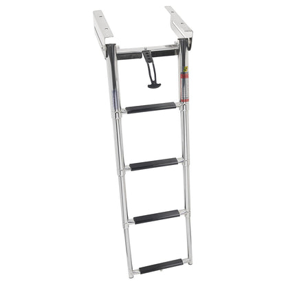 Seachoice 71307 Under Platform Telescoping Slide Mount Ladder, Steps: 4 Default Title -Modern Boat Sales & Service