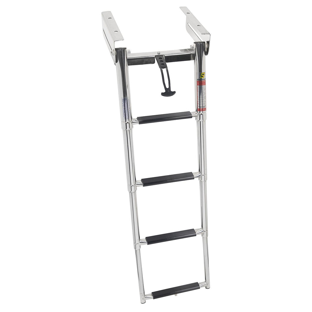 Seachoice 71307 Under Platform Telescoping Slide Mount Ladder, Steps: 4 Default Title -Modern Boat Sales & Service