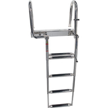 Seachoice 71308 Premium Telescoping Pontoon Boat Ladder, Steps: 4 -Modern Boat Sales & Service