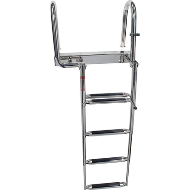 Seachoice 71308 Premium Telescoping Pontoon Boat Ladder, Steps: 4 -Modern Boat Sales & Service