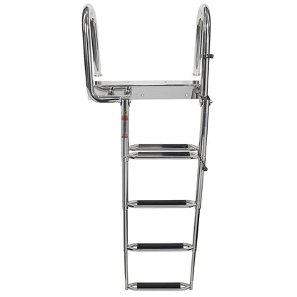 Seachoice 71308 Premium Telescoping Pontoon Boat Ladder, Steps: 4 Default Title -Modern Boat Sales & Service