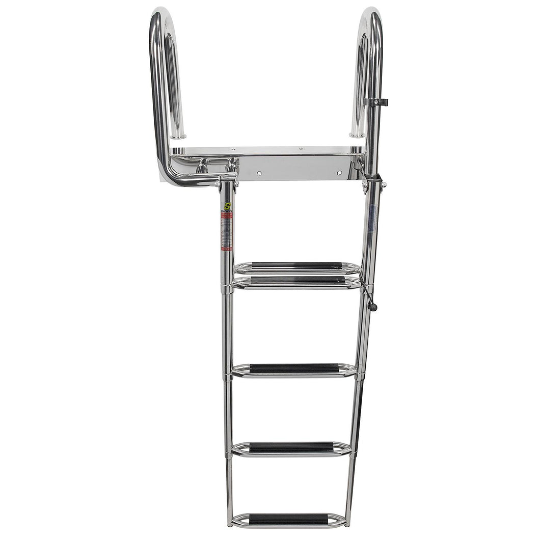 Seachoice 71308 Premium Telescoping Pontoon Boat Ladder, Steps: 4 Default Title -Modern Boat Sales & Service