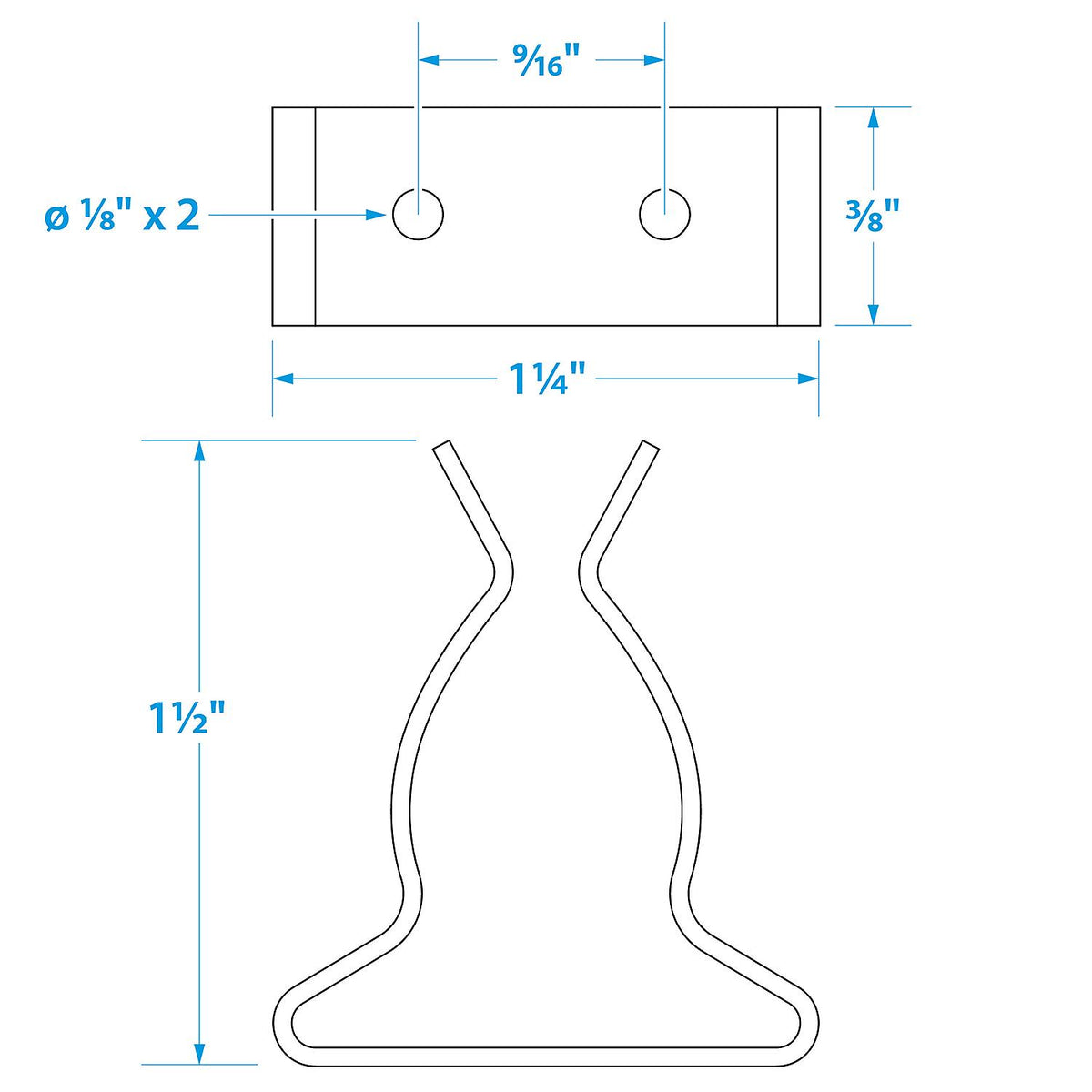 Seachoice Spring Clamps, Pack of 2, Polished Stainless Steel, 5/8-1.25 In. Default Title -Modern Boat Sales & Service
