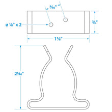 Seachoice Spring Clamps, Pack of 2, Polished Stainless Steel, 1-1.75 in. Size Default Title -Modern Boat Sales & Service