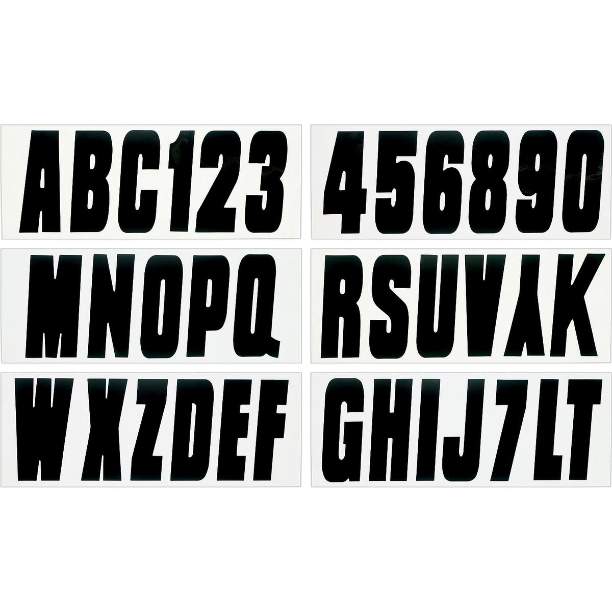 Seachoice 74129 3" Premium Letter & Number Kit, Black, Self-Adhesive Vinyl -Modern Boat Sales & Service