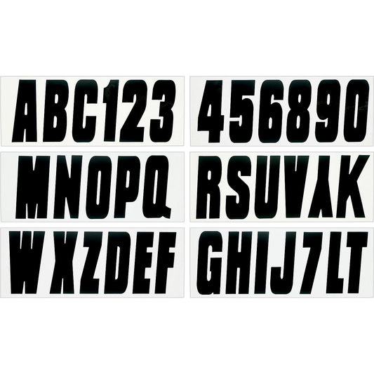 Seachoice 74129 3" Premium Letter & Number Kit, Black, Self-Adhesive Vinyl -Modern Boat Sales & Service