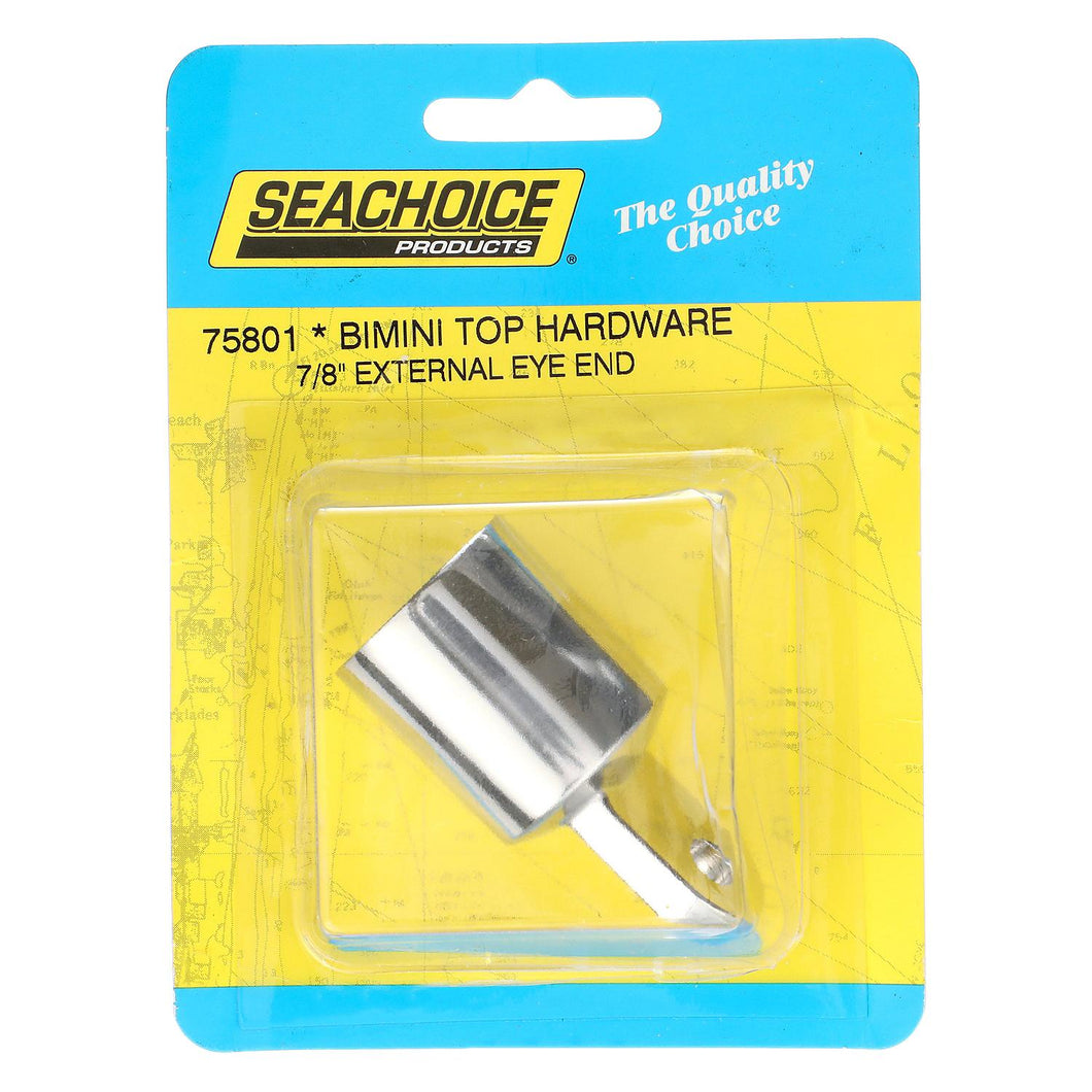 Seachoice External Eye End Cap for Bimini Top, Stainless Steel, 7/8 in. OD Default Title -Modern Boat Sales & Service