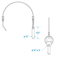 Seachoice Tethered Stainless Steel Quick Disconnect Release Pins, 1/4 In. -Modern Boat Sales & Service