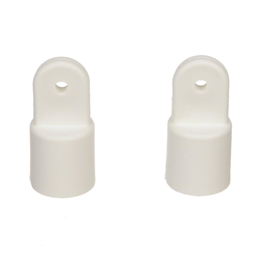 Seachoice Plastic External Eye Ends for Canopy Top, White, 7/8 in. OD, Pack of 2 -Modern Boat Sales & Service