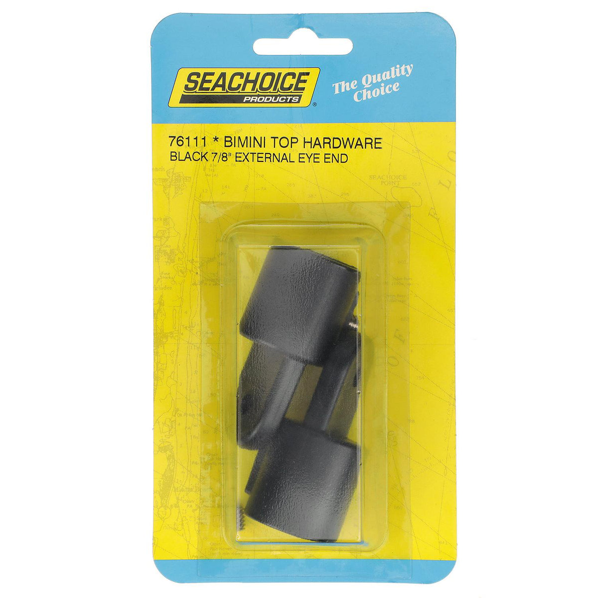 Seachoice Plastic External Eye Ends for Canopy Top, Black, 7/8 in. OD, Pack of 2 -Modern Boat Sales & Service