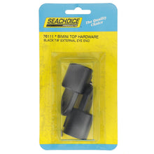 Seachoice Plastic External Eye Ends for Canopy Top, Black, 7/8 in. OD, Pack of 2 -Modern Boat Sales & Service