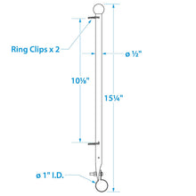 Seachoice Heavy Duty Flag Pole Clamp, Stainless Steel, 7/8 In. Default Title -Modern Boat Sales & Service