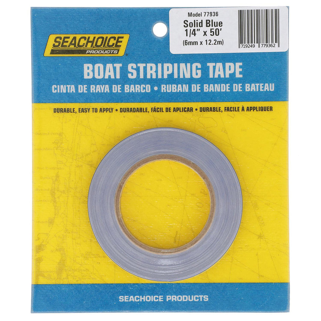 Seachoice Self-Adhesive Boat Striping Tape, 3 Mil Vinyl, 1/4 in. X 50 Ft., Blue Default Title -Modern Boat Sales & Service