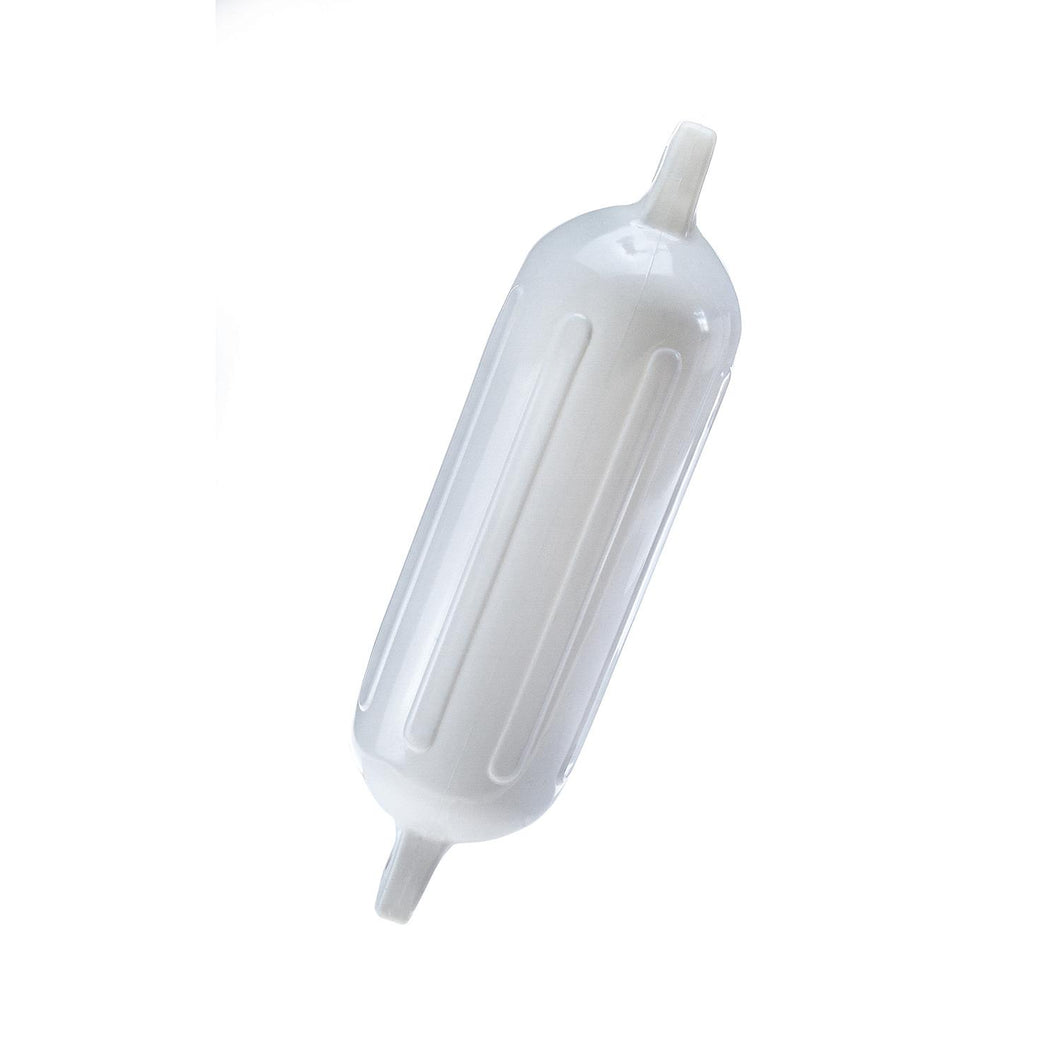 Seachoice Twin Eye Ribbed Boat Fender, White, 5-1/2 In. X 20 In. Default Title -Modern Boat Sales & Service