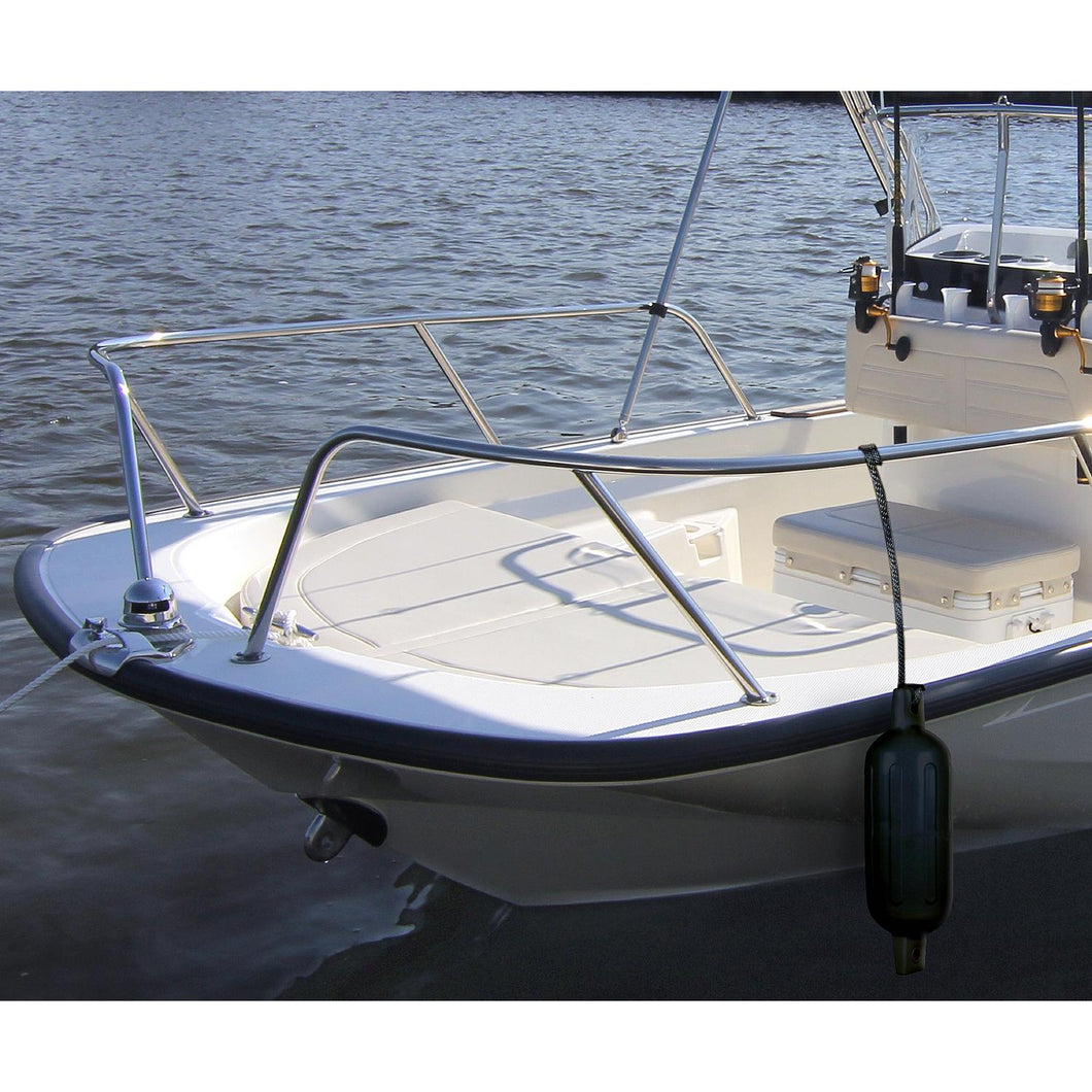 Seachoice Twin Eye Ribbed Boat Fender, Black, 5-1/2 In. X 20 In. Default Title -Modern Boat Sales & Service