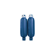 Seachoice 79253 Twin Eye Ribbed Fender Kit (Includes 2 5.5" x 20" Blue Fenders and 2 Matching 3/8 x 5' Fender Lines) Default Title -Modern Boat Sales & Service