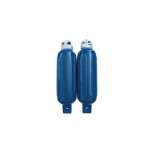 Seachoice 79253 Twin Eye Ribbed Fender Kit (Includes 2 5.5" x 20" Blue Fenders and 2 Matching 3/8 x 5' Fender Lines) -Modern Boat Sales & Service