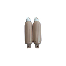 Seachoice 79254 Twin Eye Ribbed Fender Kit (Includes 2 5.5" x 20" Tan Fenders and 2 Matching 3/8 x 5' Fender Lines) Default Title -Modern Boat Sales & Service