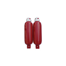 Seachoice 79256 Twin Eye Ribbed Fender Kit (Includes 2 5.5" x 20" Red Fenders and 2 Matching 3/8 x 5' Fender Lines) -Modern Boat Sales & Service