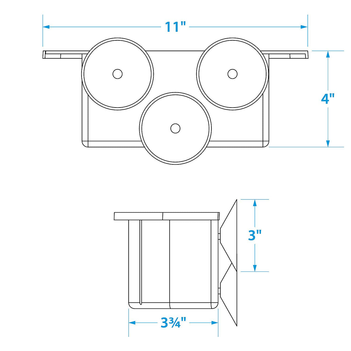 Seachoice Cockpit Organizer w/ 3 Suction Cups to Mount on Any Flat Service on Boat -Modern Boat Sales & Service