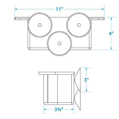 Seachoice Cockpit Organizer w/ 3 Suction Cups to Mount on Any Flat Service on Boat -Modern Boat Sales & Service