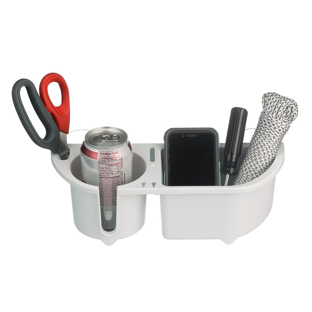 Seachoice Cruisin' Caddy, UV-Resistant Marine Boat Beverage and Item Organizer, White Default Title -Modern Boat Sales & Service