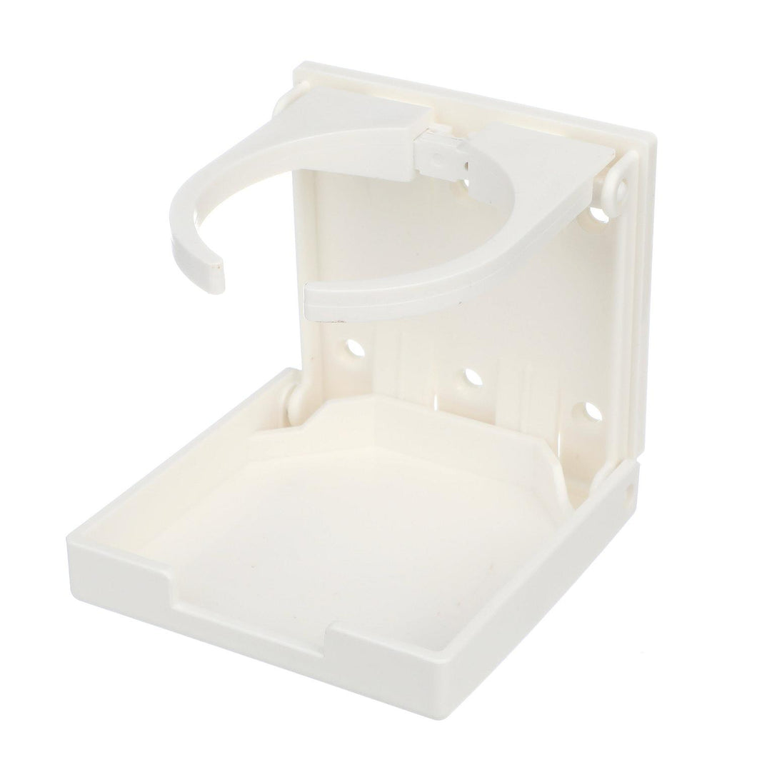 Seachoice Folding Drink Holder, Adjustable, Boat, White Default Title -Modern Boat Sales & Service