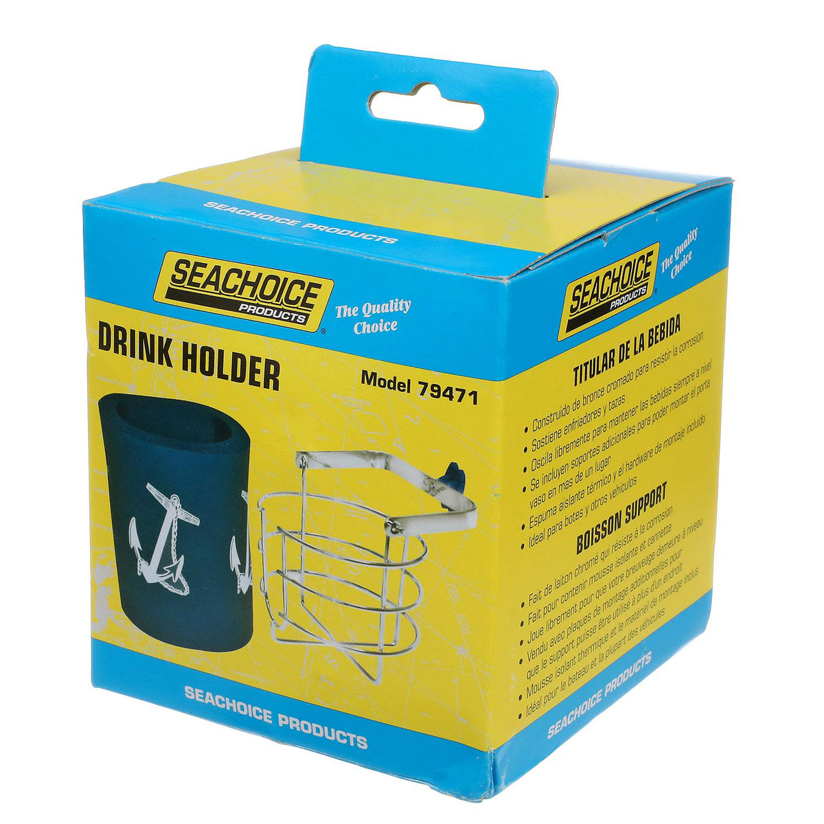 Seachoice Boat Beverage Holder, Thermal Insulator, Chrome Plated Brass Default Title -Modern Boat Sales & Service