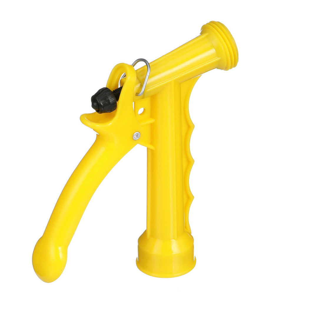Seachoice 79601 Plastic Hose Nozzle w/ Locking Spray Lever and Stainless Steel Return Spring, Yellow, 5-1/2 In. Default Title -Modern Boat Sales & Service