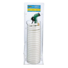 Seachoice Coiled Washdown Hose w/ Sprayer and Brass Fittings, 25 Ft., White Default Title -Modern Boat Sales & Service