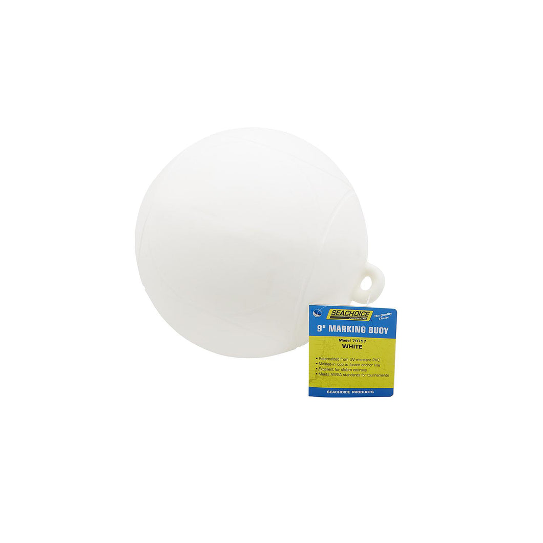 Seachoice Slalom Marking Buoy, 9 in., White Default Title -Modern Boat Sales & Service