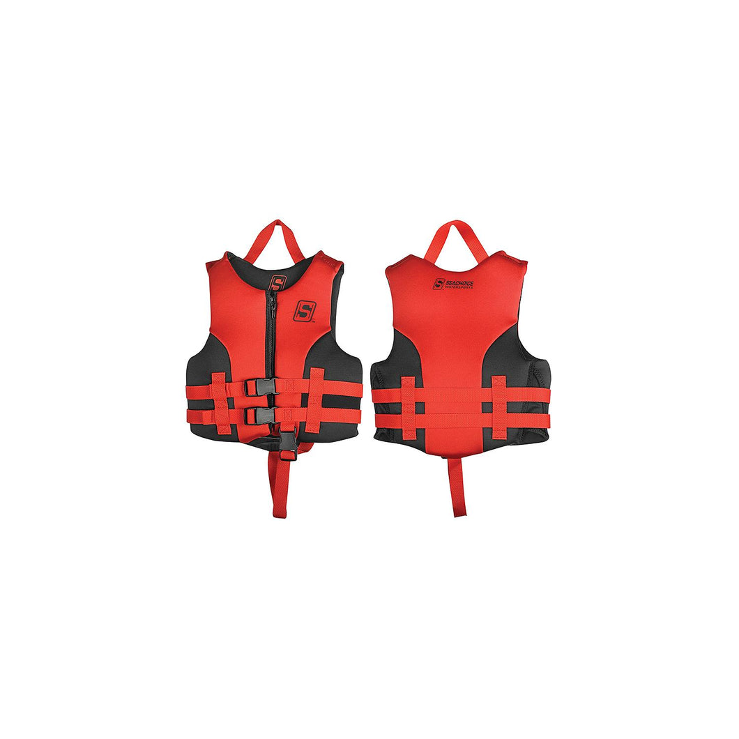 Seachoice 85101 Evoprene Multi-Sport Life Jacket - Child - Red/Black, USCG Level 70 -Modern Boat Sales & Service