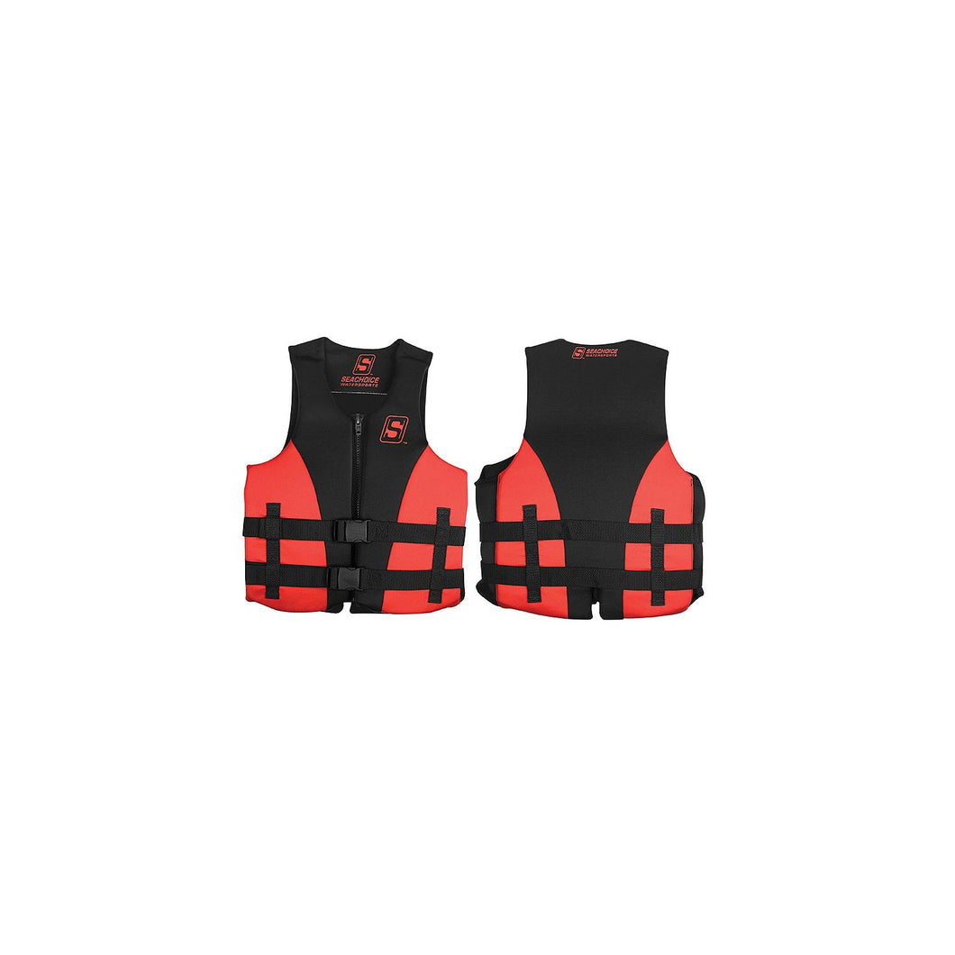 Seachoice 85106 Evoprene Multi-Sport Life Jacket - Adult L - Red/Black, Fits Chest 36-40 in, USCG Level 70 -Modern Boat Sales & Service