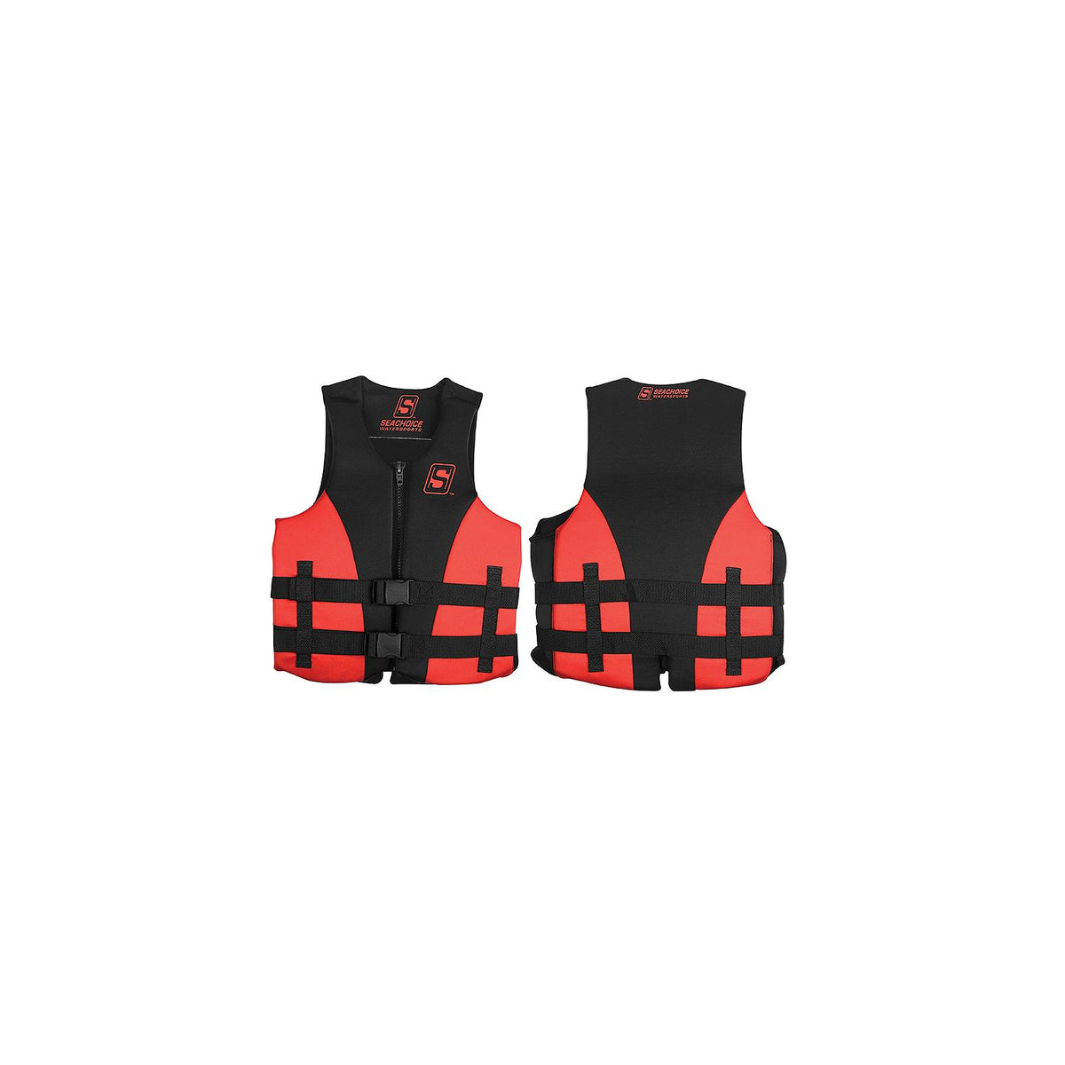 Seachoice 85105 Evoprene Multi-Sport Life Jacket - M - Red/Black, Fits Chest 33-36 in, USCG Level 70 -Modern Boat Sales & Service