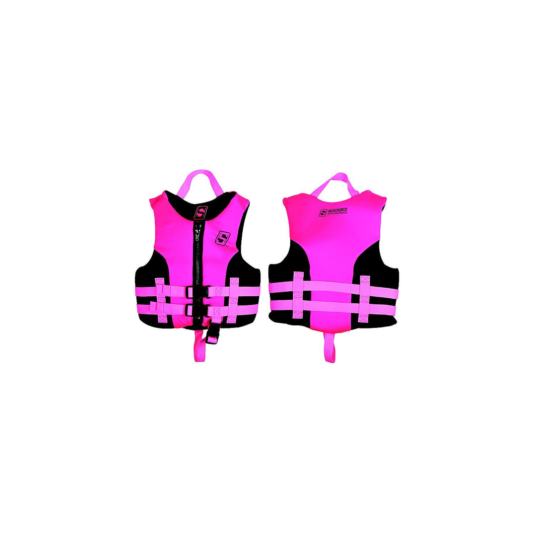 Seachoice 85111 Evoprene Multi-Sport Life Jacket - Child - Pink/Black, USCG Level 70 -Modern Boat Sales & Service