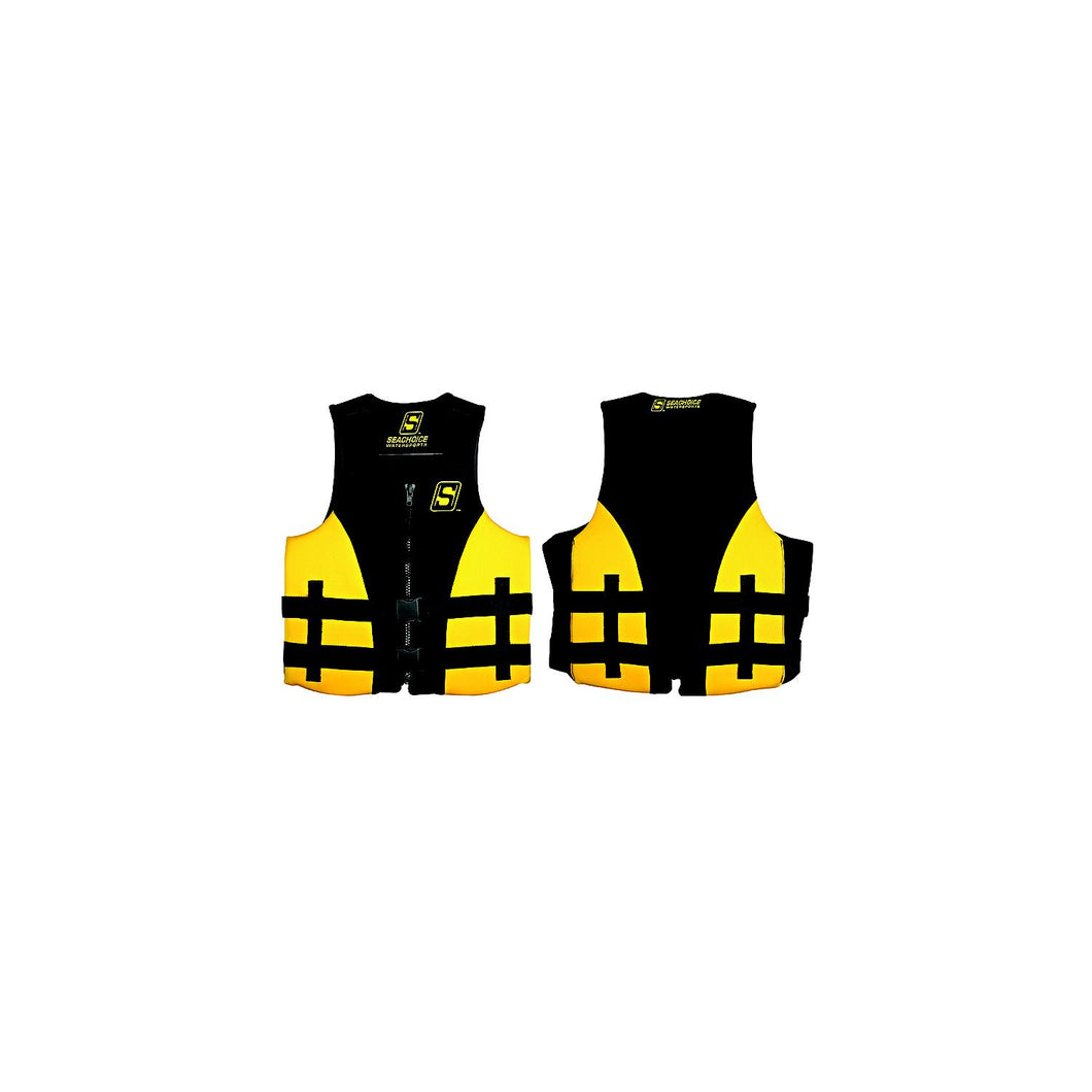 Seachoice 85123 Evoprene Multi-Sport Life Jacket - Youth- Yellow/Black, USCG Level 70 -Modern Boat Sales & Service